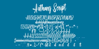 Authany Script by Ayska — Script Handwritten Font — thumbnail 6