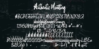 Authentic Montting by Ayska — Script Handwritten Font — thumbnail 5
