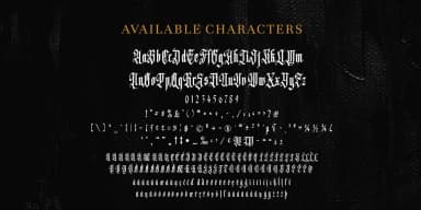 Autherical by Seventh Imperium — Blackletter Font — thumbnail 2