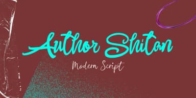 Author Shitan by Gatype — Script Handwritten Font — thumbnail 1