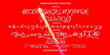 Autumn Monoline by Gatype — Script Handwritten Font — thumbnail 3