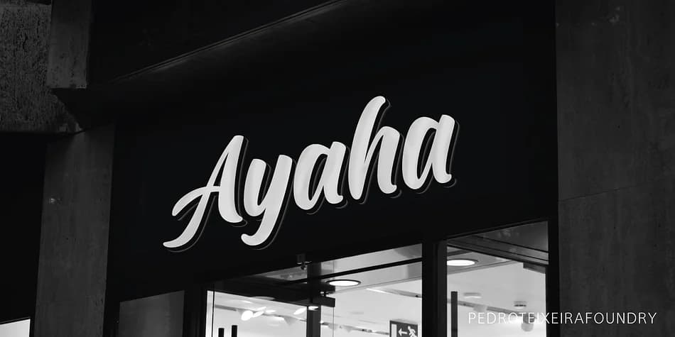 Ayaha by Pedro Teixeira — Script Handwritten Font