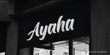 Ayaha by Pedro Teixeira — Script Handwritten Font — thumbnail 1
