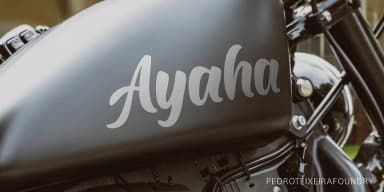 Ayaha by Pedro Teixeira — Script Handwritten Font — thumbnail 5