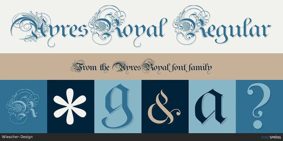 AyresRoyal by Wiescher-Design — Blackletter Font