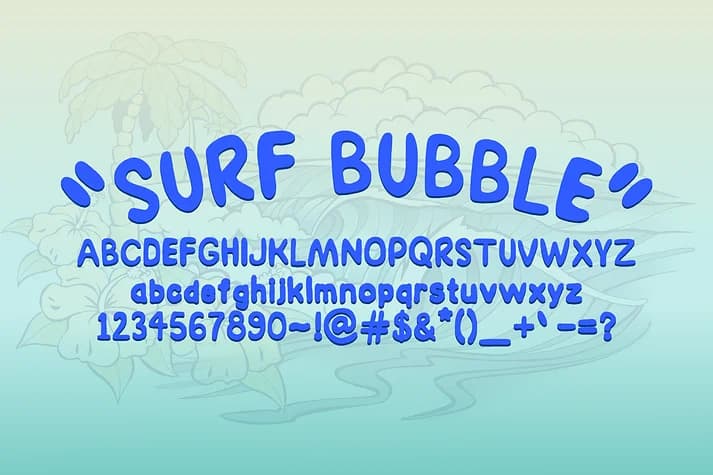 AZ Bubble by Artist of Design — Decorative Font