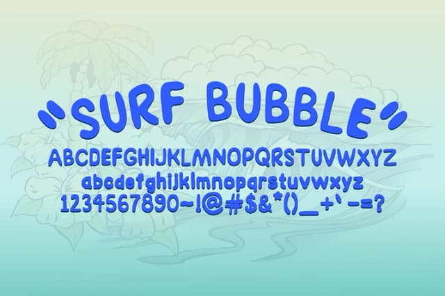 AZ Bubble by Artist of Design — Decorative Font