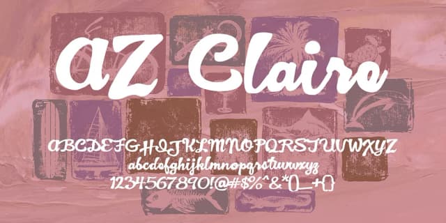 AZ Claire by Artist of Design — Script Handwritten Font