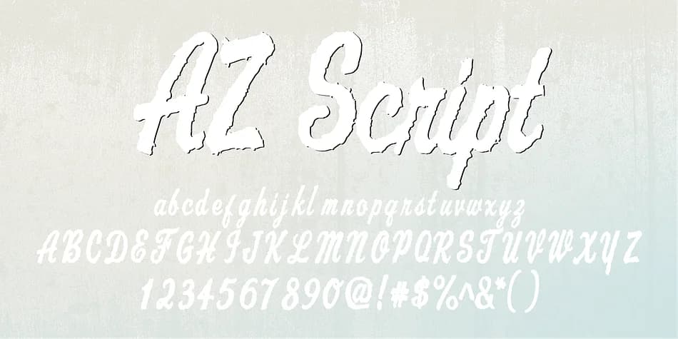 AZ Script by Artist of Design — Script Handwritten Font