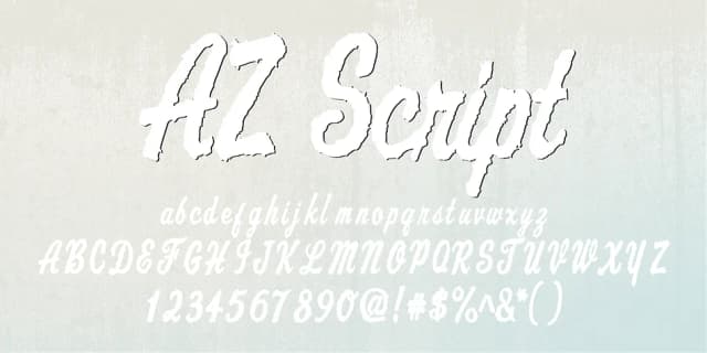 AZ Script by Artist of Design — Script Handwritten Font