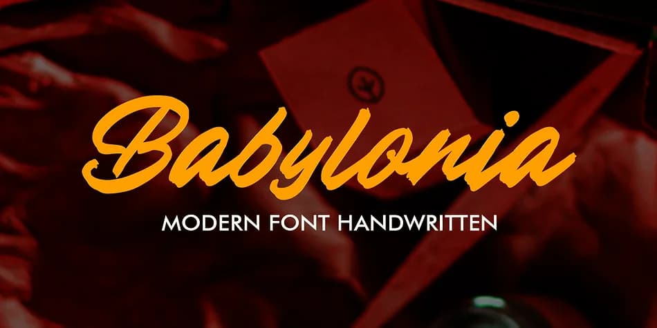 Babylonia by Gatype — Script Handwritten Font