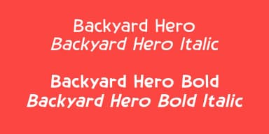 Backyard Hero by Hanoded — Decorative Font — thumbnail 5
