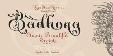 Badhong by TypeClassHeroes — Decorative Font — thumbnail 1