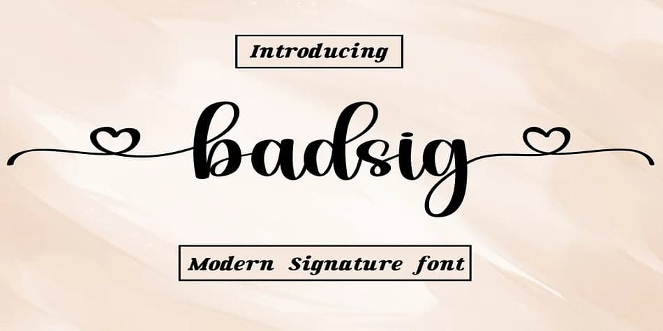 Badsig by Aditastudios — Script Handwritten Font