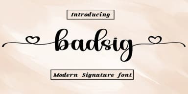 Badsig by Aditastudios — Script Handwritten Font — thumbnail 1