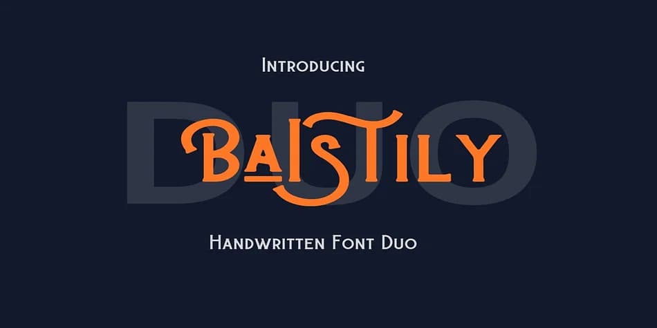 Baistily Duo by Aditastudios — Display Font