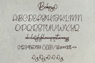 Bakpiya by Ayska — Script Handwritten Font — thumbnail 5
