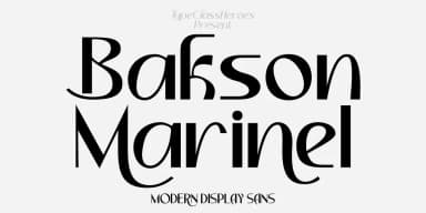 Bakson Marinel by TypeClassHeroes — Decorative Font — thumbnail 1