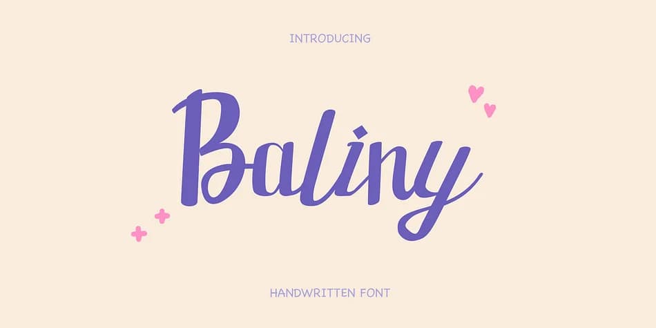 Baliny by Craft Supply Co. — Script Handwritten Font