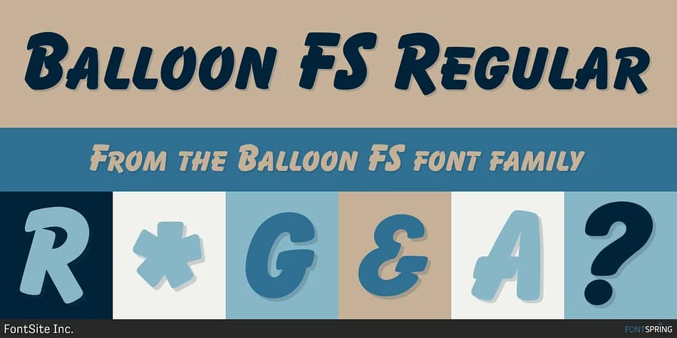 Balloon FS by FontSite Inc. — Decorative Font