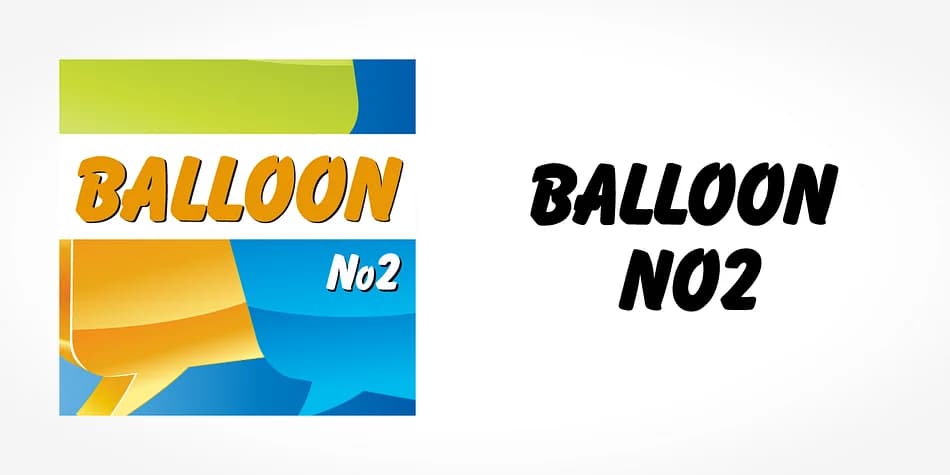 BALLOON NO2 by SoftMaker — Decorative Font