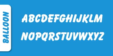 BALLOON NO2 by SoftMaker — Decorative Font — thumbnail 2