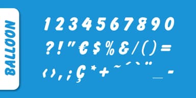 BALLOON NO2 by SoftMaker — Decorative Font — thumbnail 3