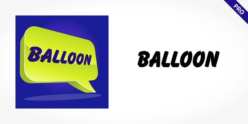 Balloon Pro by SoftMaker — Decorative Font