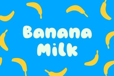 Banana Milk by wearecolt — Decorative Font — thumbnail 1