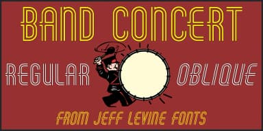 BAND CONCERT JNL by Jeff Levine Fonts — Decorative Font — thumbnail 1