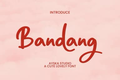 Bandang by Ayska — Script Handwritten Font — thumbnail 1