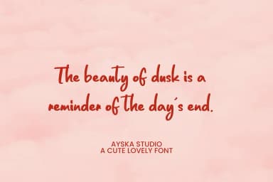 Bandang by Ayska — Script Handwritten Font — thumbnail 2