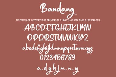 Bandang by Ayska — Script Handwritten Font — thumbnail 5