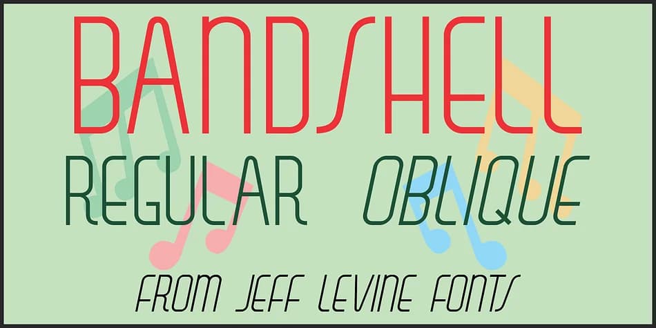 BANDSHELL JNL by Jeff Levine Fonts — Decorative Font