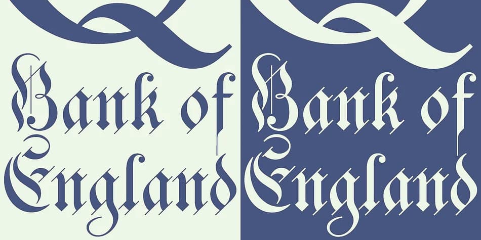 Bank of England by K-Type — Blackletter Font