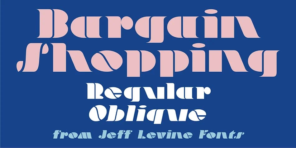 Bargain Shopping JNL by Jeff Levine Fonts — Decorative Font