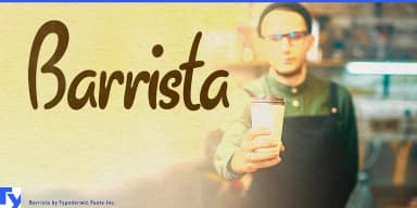 Barrista by Typodermic Fonts Inc. — Script Handwritten Font — thumbnail 1