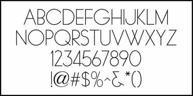 BASIC MONOLINE JNL by Jeff Levine Fonts — Decorative Font — thumbnail 3