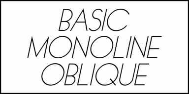 BASIC MONOLINE JNL by Jeff Levine Fonts — Decorative Font — thumbnail 4