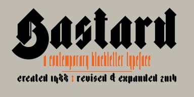 Bastard by Barnbrook Fonts — Blackletter Font — thumbnail 1