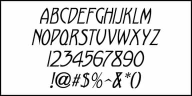 Bathing Casino by Jeff Levine Fonts — Decorative Font — thumbnail 5