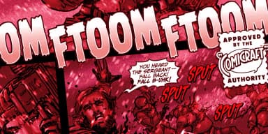 BATTLE DAMAGED by Comicraft — Decorative Font — thumbnail 1