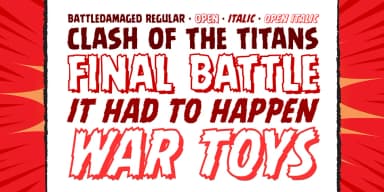 BATTLE DAMAGED by Comicraft — Decorative Font — thumbnail 3
