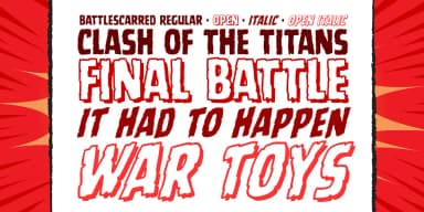 Battle Scarred by Comicraft — Decorative Font — thumbnail 3