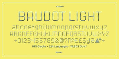 Baudot by Delve Fonts — Decorative Font — thumbnail 10