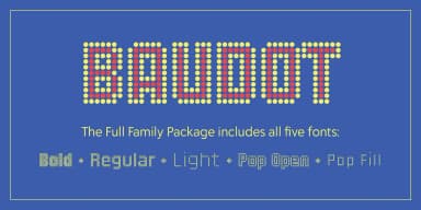 Baudot by Delve Fonts — Decorative Font — thumbnail 5