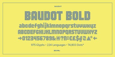 Baudot by Delve Fonts — Decorative Font — thumbnail 6