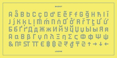 Baudot by Delve Fonts — Decorative Font — thumbnail 9