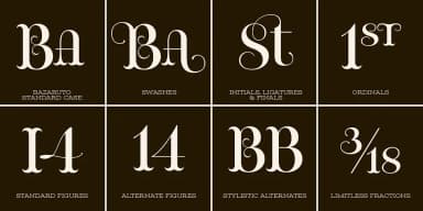 Bazaruto by Stiggy & Sands — Decorative Font — thumbnail 6