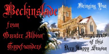 Beckinslade by Greater Albion Typefounders — Blackletter Font — thumbnail 2